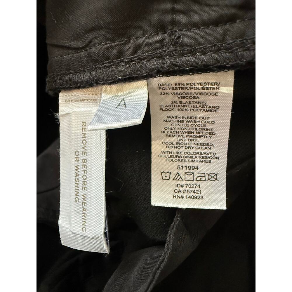 Loft Black Textured Polka Dot Ankle Pants Size 10 - Picture 7 of 10